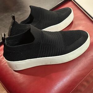 Steve Madden Black Knit Slip-On Sneakers